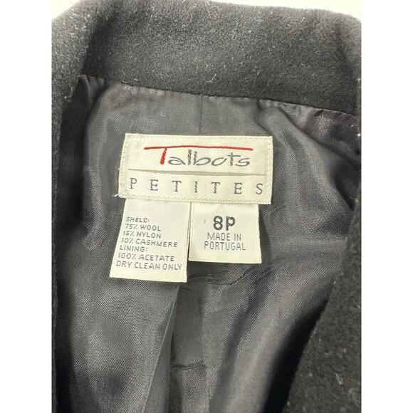 Talbots Petites‎ 8P Aberdeen Wool Blend Blazer Jacket  gold bottoms Lined - Picture 7 of 11
